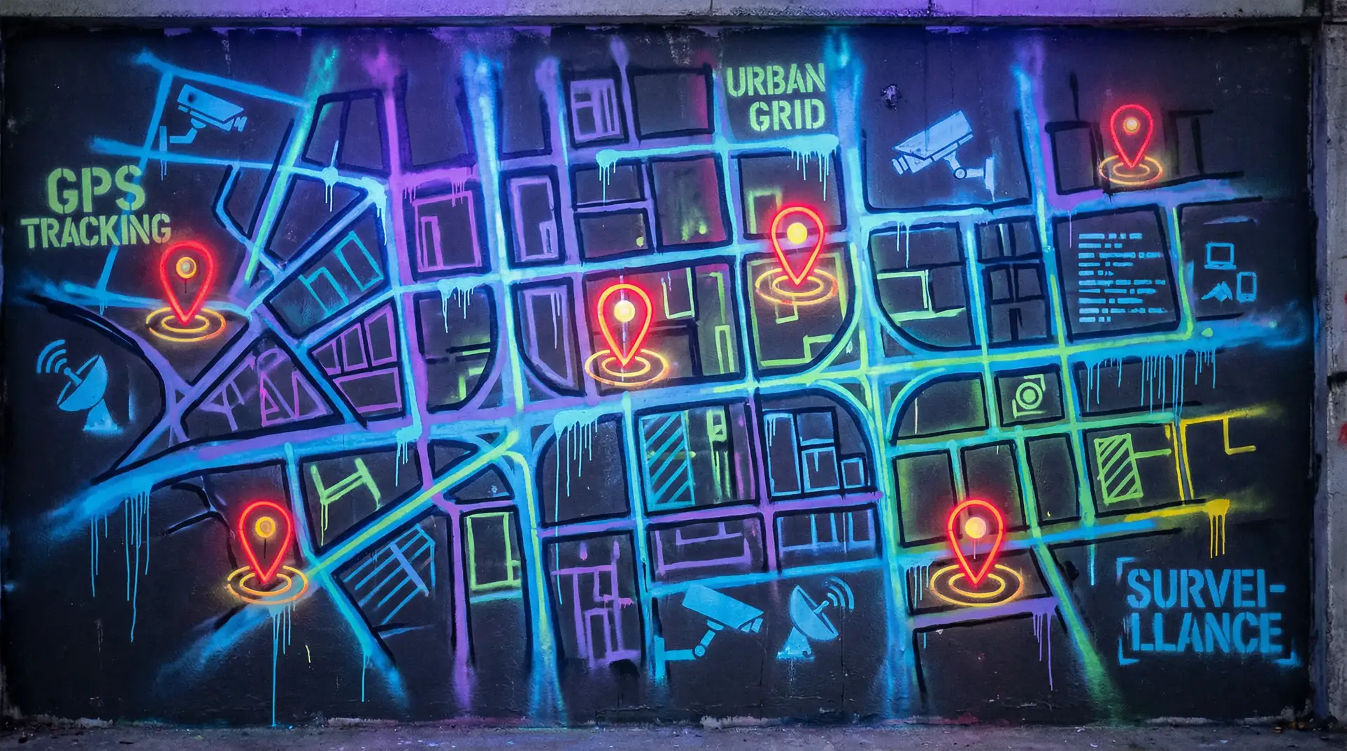 绿色视频在线观看免费 狗仔追踪地图 - 城市涂鸦风格